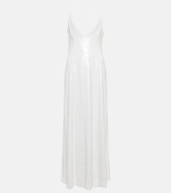 Khaite Carina sequined slip dress