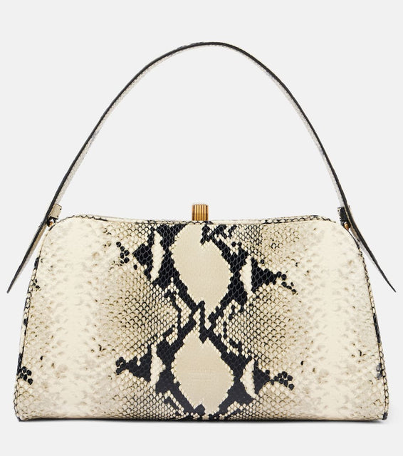 Khaite Cate snake-effect leather shoulder bag. Shop Khaite Top-Handle Bags for women now.