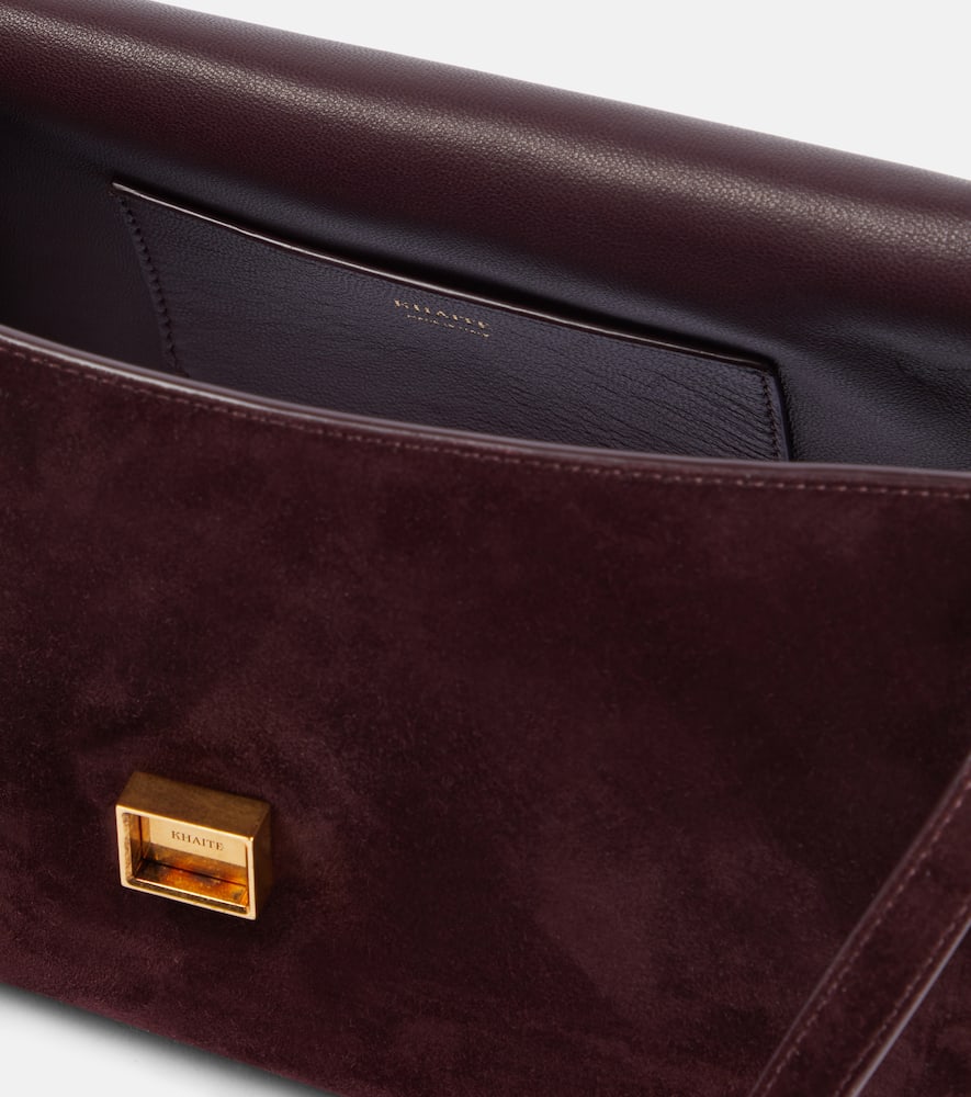 Khaite Cate suede shoulder bag