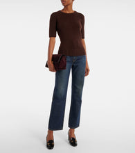 Khaite Cate suede shoulder bag