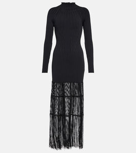 Khaite Cedar fringed gown