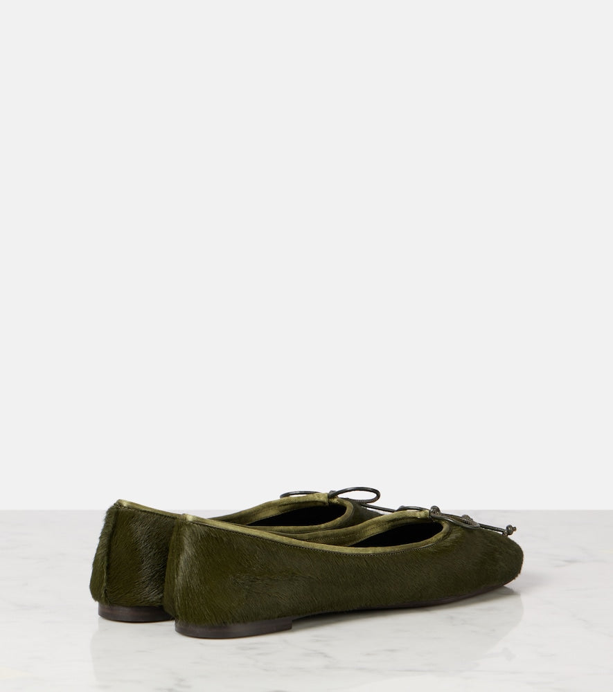 Khaite Charlotte calf hair ballet flats