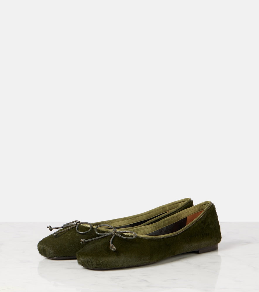 Khaite Charlotte calf hair ballet flats