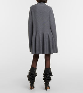 Khaite Clarice turtleneck wool-blend minidress