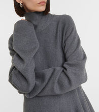 Khaite Clarice turtleneck wool-blend minidress