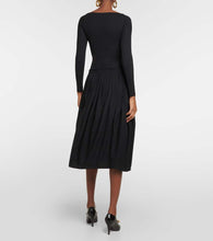 Khaite Cotton jersey midi dress