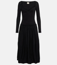 Khaite Cotton jersey midi dress