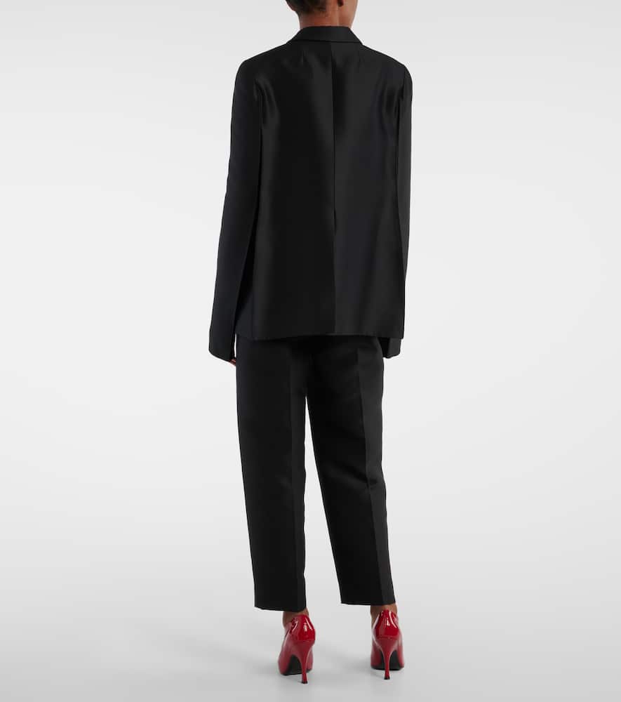 Khaite Crittan wool and silk faille jacket