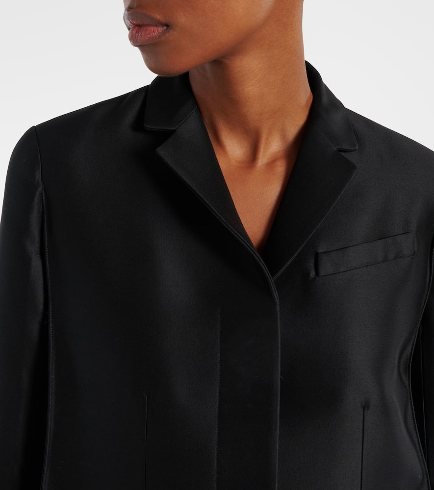Khaite Crittan wool and silk faille jacket