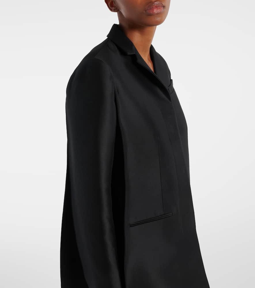 Khaite Crittan wool and silk faille jacket