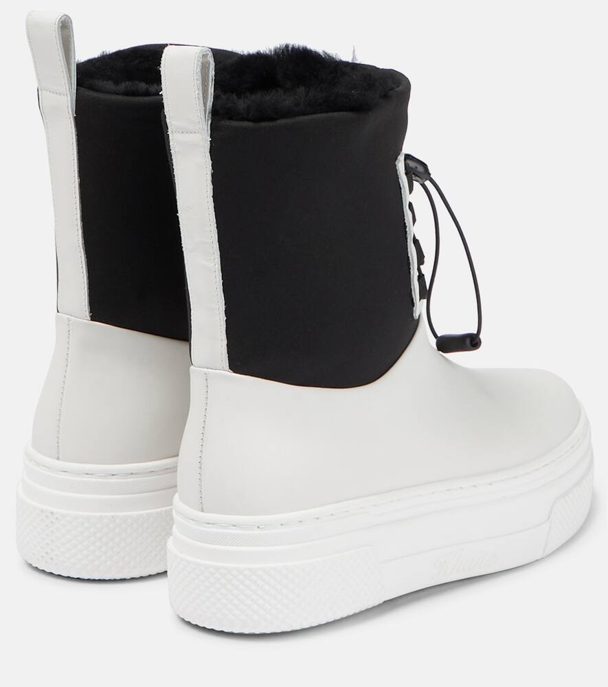 Khaite Culver leather snow boots