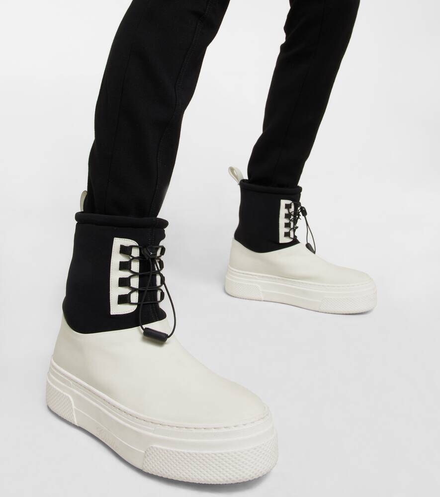 Khaite Culver leather snow boots