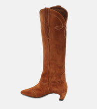 Khaite Dallas suede Western boots