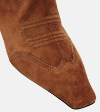 Khaite Dallas suede Western boots