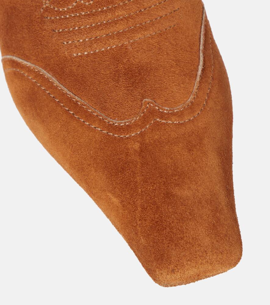 Khaite Dallas suede cowboy boots