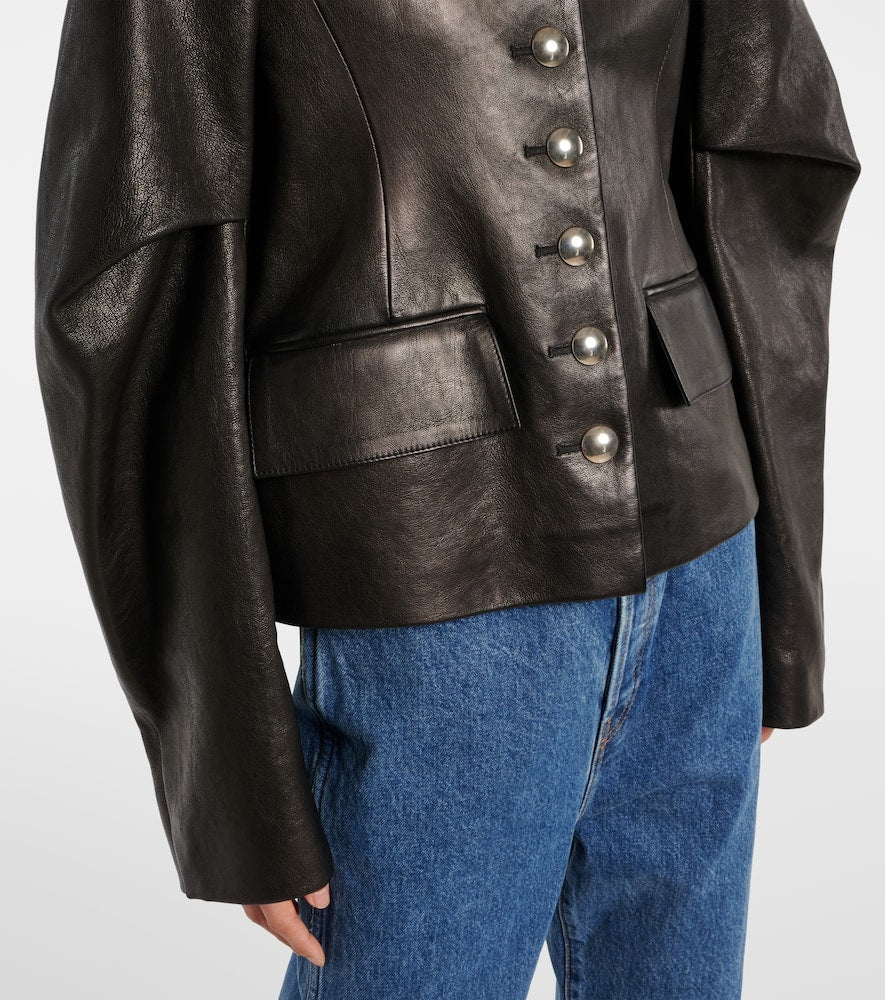 Khaite Darlman leather jacket