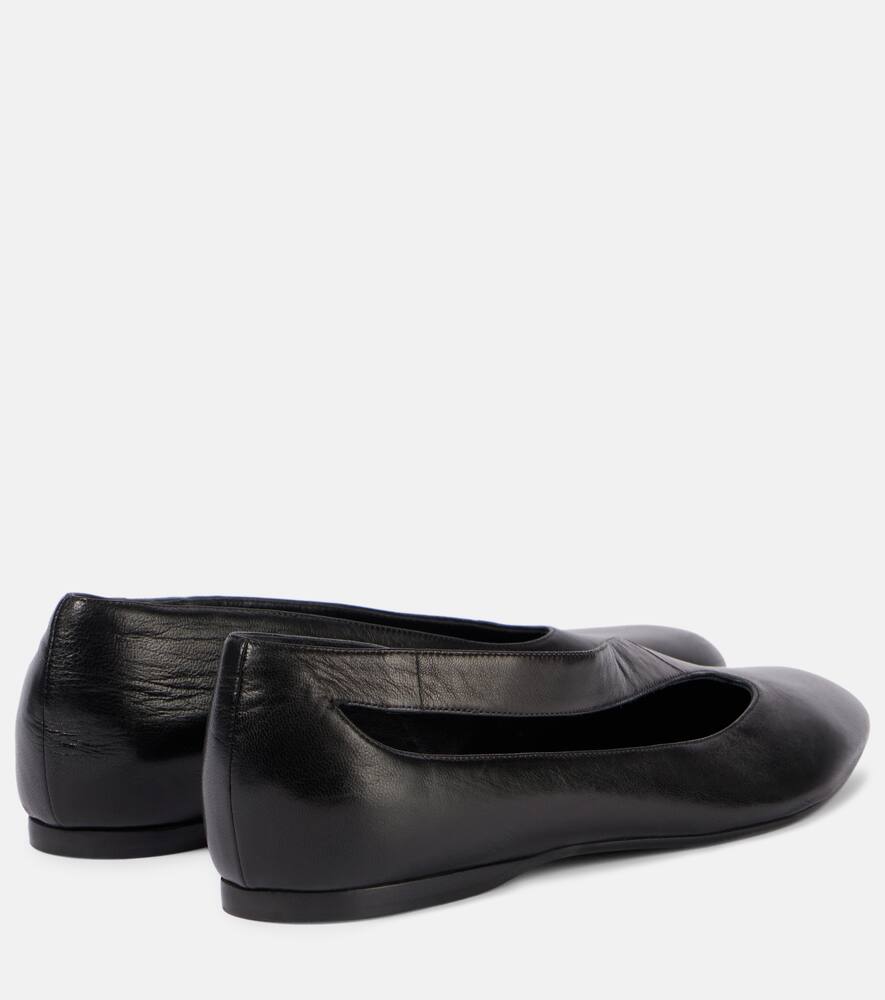 Khaite Diana cutout leather ballet flats