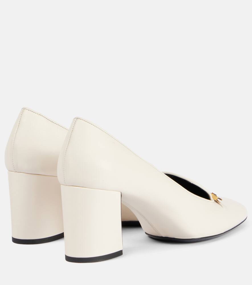 Khaite Elio 65 leather loafer pumps