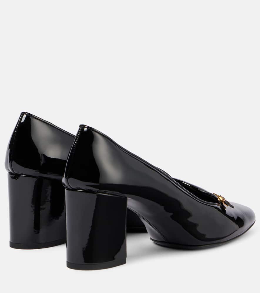 Khaite Elio patent leather loafer pumps
