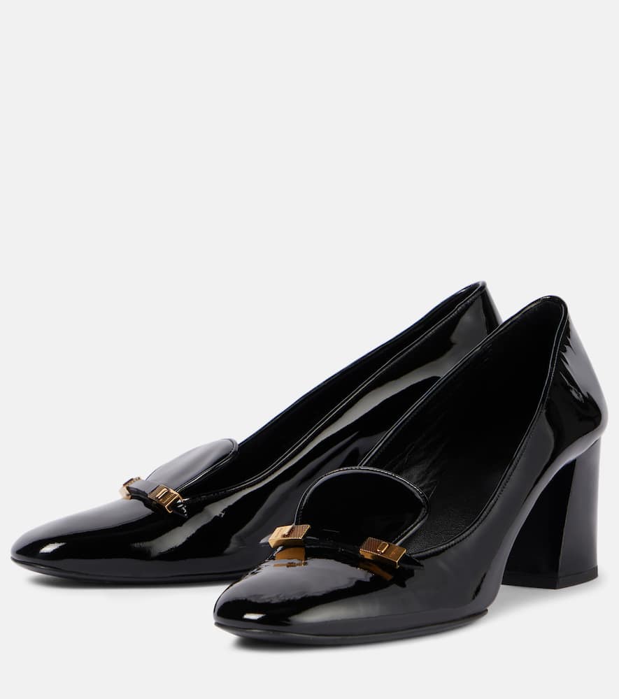 Khaite Elio patent leather loafer pumps