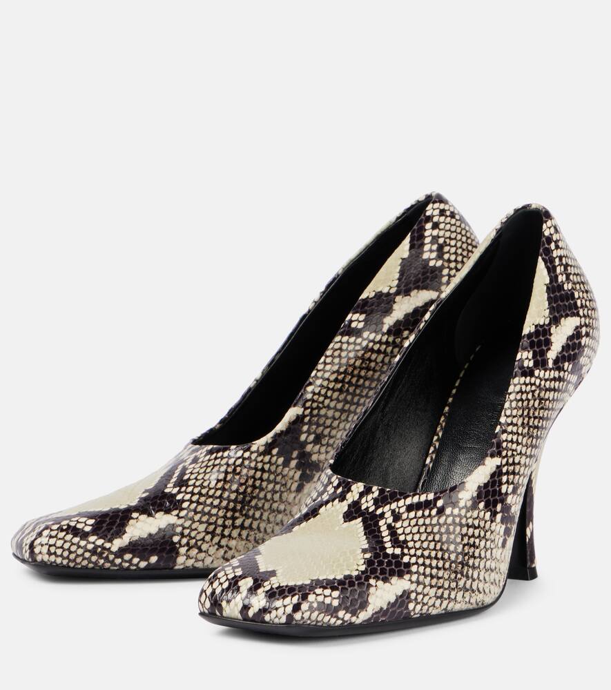 Khaite Eva snake-effect leather pumps