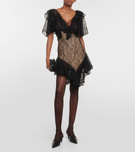 Khaite Eyona Chantilly lace minidress