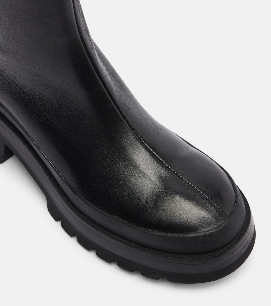 Khaite Fallon 35 leather ankle boots
