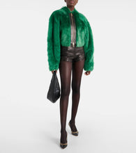 Khaite Gracell cropped shearling jacket