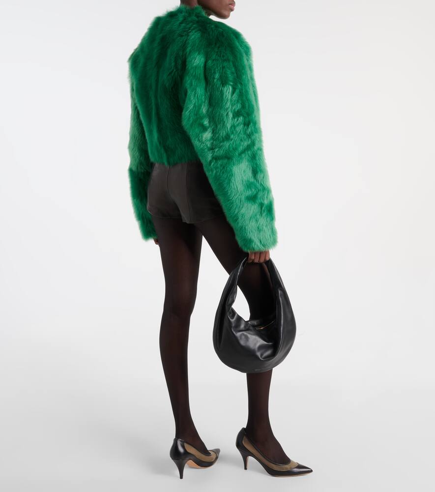 Khaite Gracell cropped shearling jacket