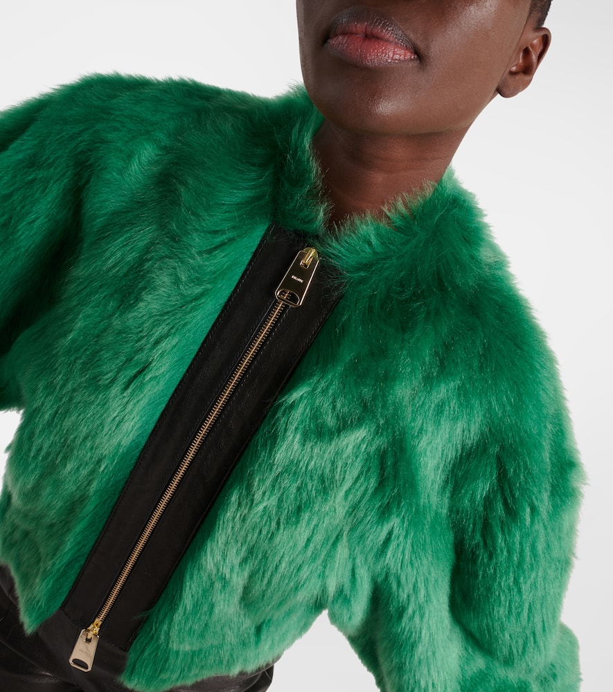 Khaite Gracell cropped shearling jacket