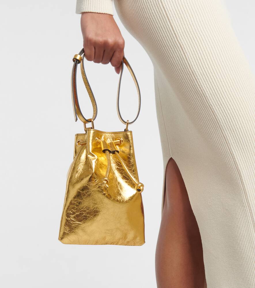 Khaite Greta Small metallic shoulder bag