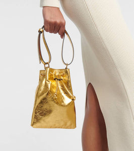 Khaite Greta Small metallic shoulder bag