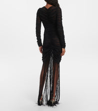 Khaite Guisa fringed silk-blend maxi dress