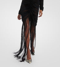 Khaite Guisa fringed silk-blend maxi dress