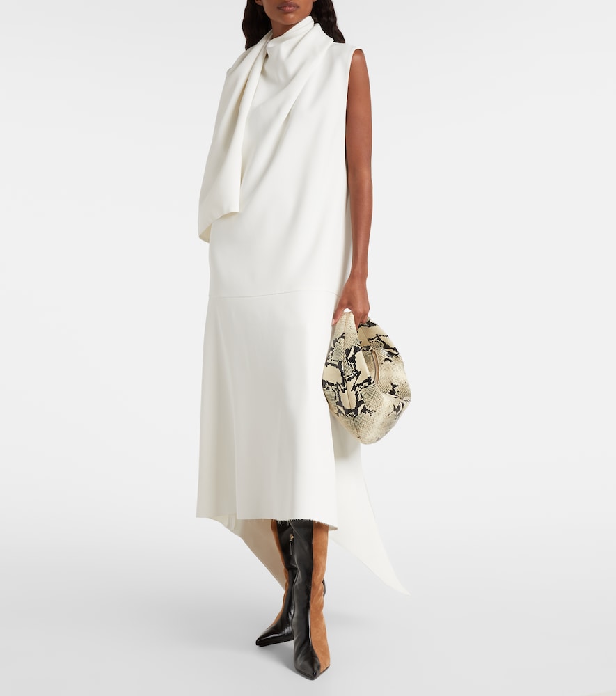 Khaite Harvey leather and suede over-the-knee boots