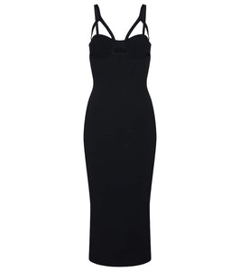 Khaite Honour cutout midi dress