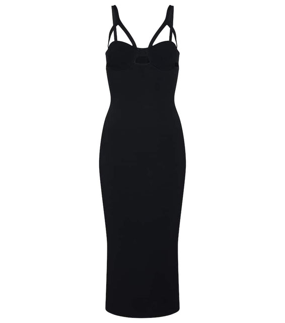 Khaite Honour cutout midi dress