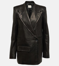 Khaite Jacobson leather blazer