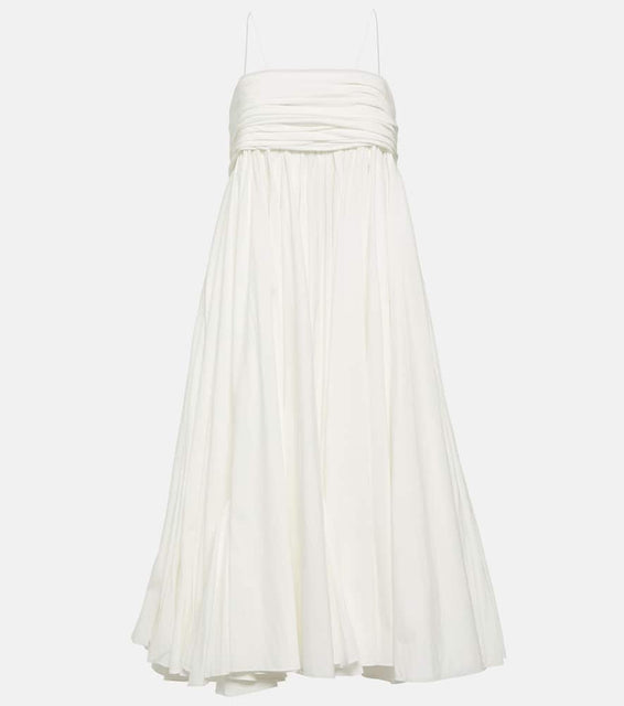 Khaite Lally cotton midi dress