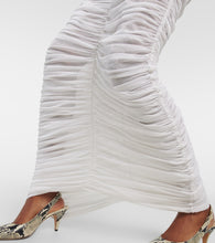 Khaite Laure ruched silk-blend maxi skirt