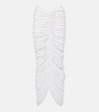 Khaite Laure ruched silk-blend maxi skirt - Khaite Laure 褶饰真丝混纺超长半身裙