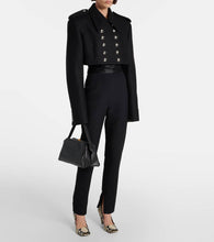 Khaite Leara cropped wool-blend jacket