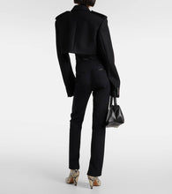 Khaite Leara cropped wool-blend jacket