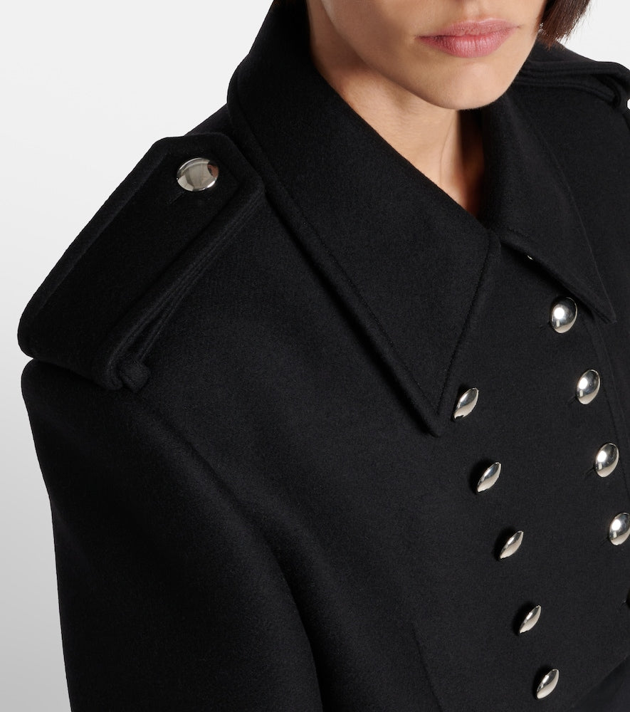 Khaite Leara cropped wool-blend jacket