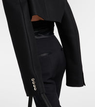 Khaite Leara cropped wool-blend jacket