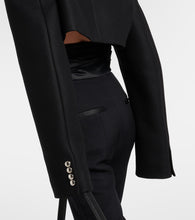 Khaite Leara cropped wool-blend jacket