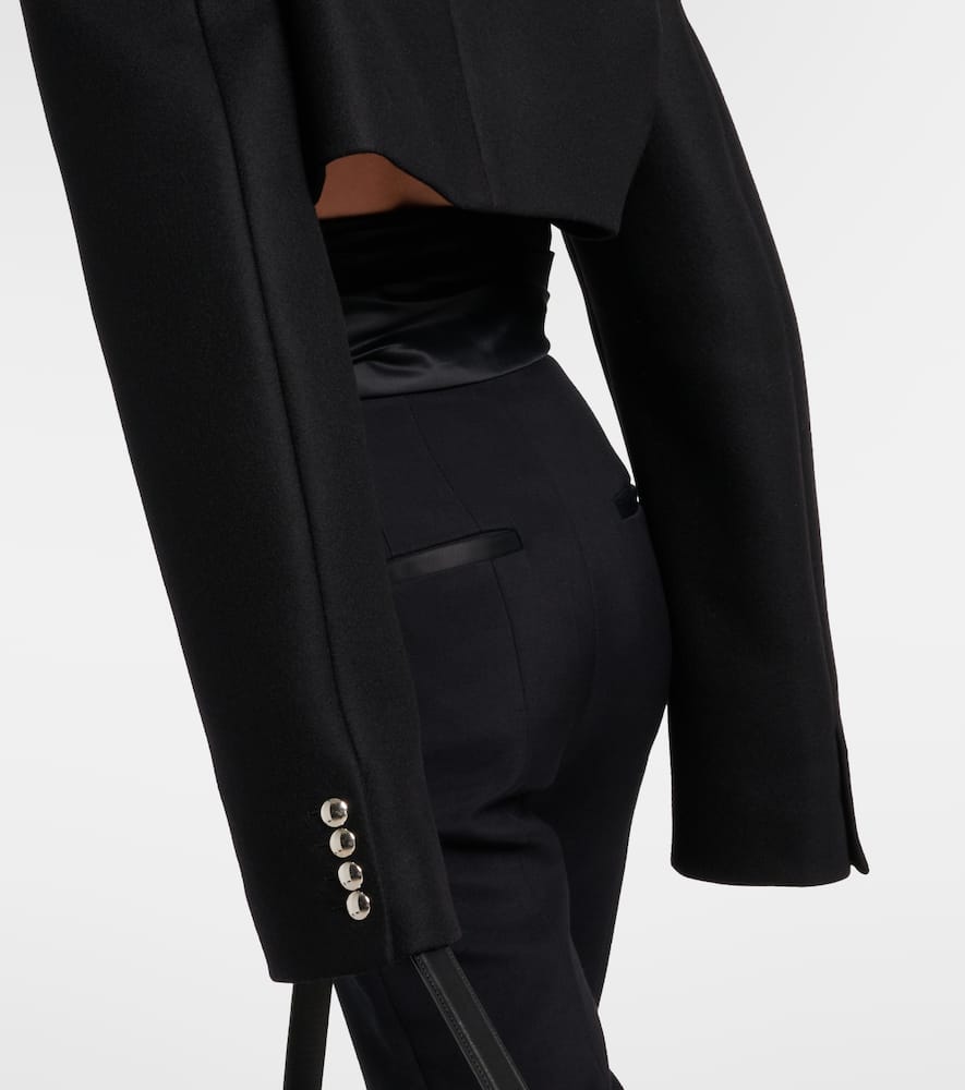Khaite Leara cropped wool-blend jacket