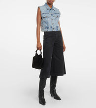 Khaite Lizzo cropped denim vest