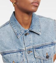 Khaite Lizzo cropped denim vest