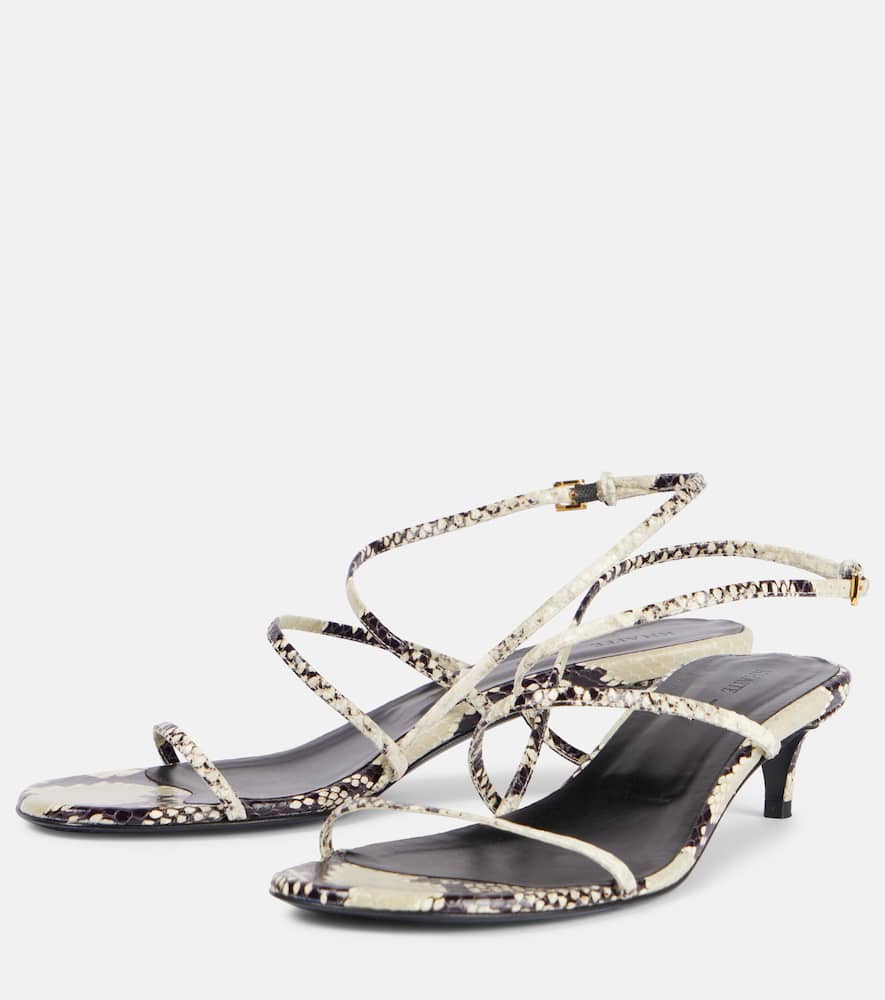 Khaite Loop 35 snake-effect leather sandals